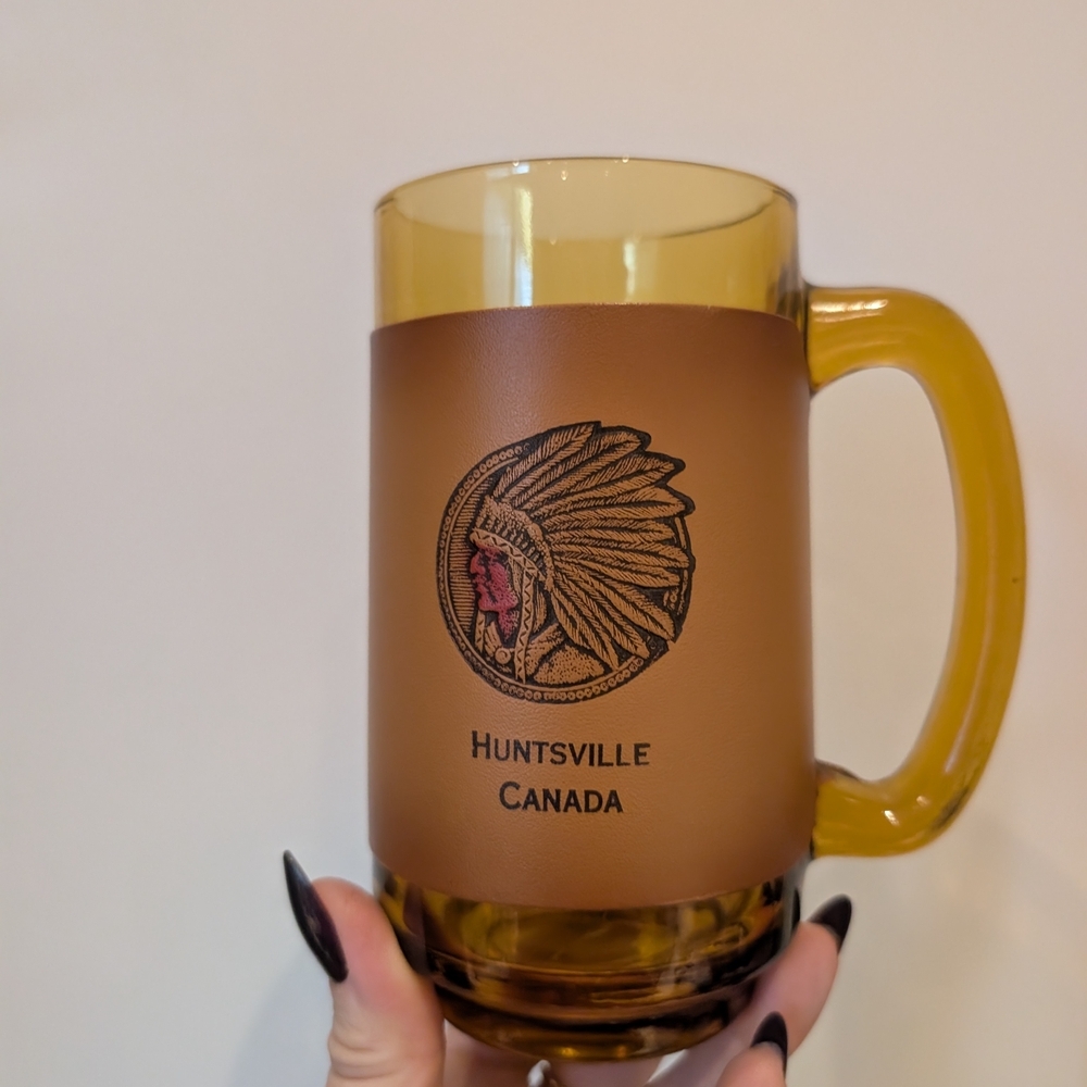 Huntsville Canada Brown Glass Mug